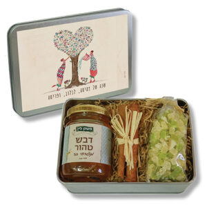 מארז פח עם דבש חליטה וקינמון