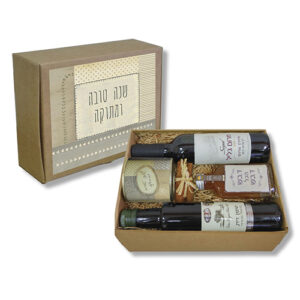 מארז עם שמן יין פחית ודבש