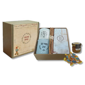 מארז עם ספלים דבשית סוכריות וקינמון