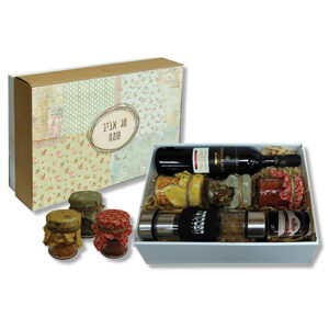 מארז לפסח בקבוק תערובות יין וחרוסת