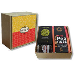 מתנה לפסח עם תה שוקולד וחרוסת