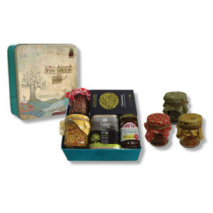 קופסת פח תה שמן תערובות ודבש