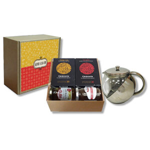 מארז עם תה דבש ממרח וקנקן