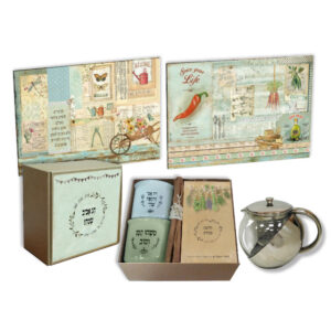 מארז תה וקרש חיתוך לפסח