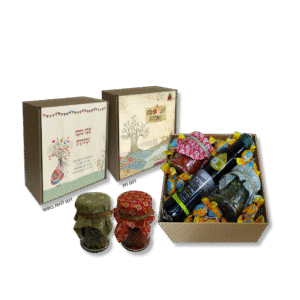 מארז עם תערובות שמן וסוכריות