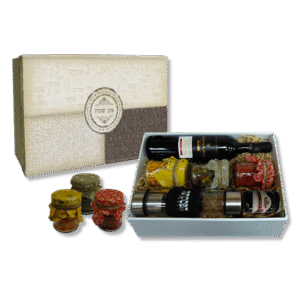 מארז לפסח בקבוק תערובות יין וחרוסת