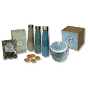 סט אוכל תרמוס חליטה ומטבעות שוקולד