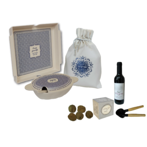 מתנה לפסח - מארז דיין כחול לבן