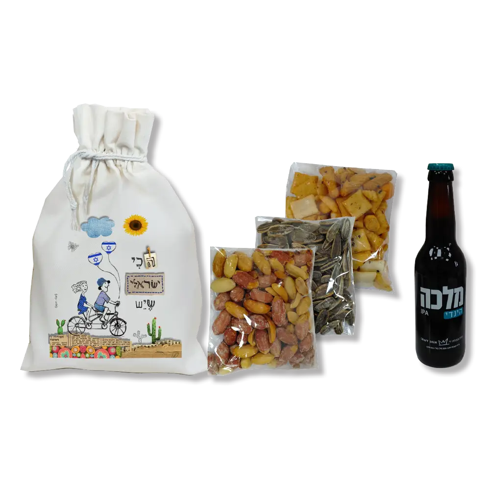 מארז בירה ופיצוחים