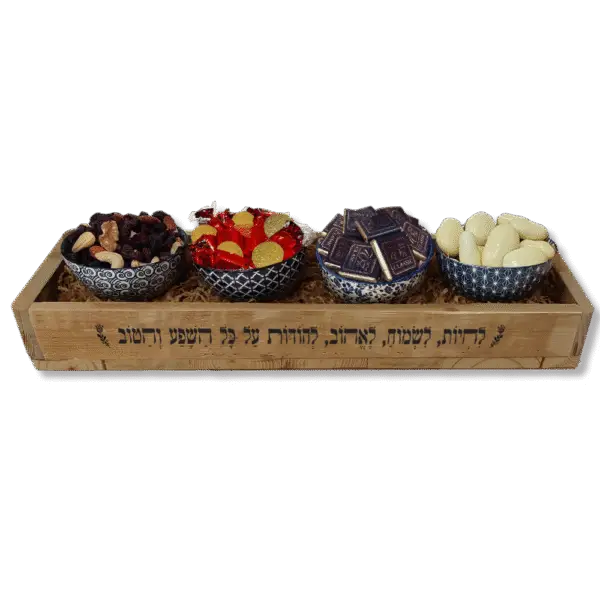 מגש כחול-לבן – שי לחנוכה ישראלי