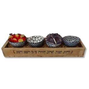 קעריות כחול-לבן – מתנה לחנוכה בעיצוב ישראלי