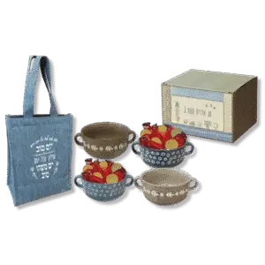 קערת קרמיקה וצידנית – מתנות לחנוכה