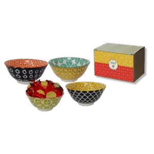 קערת קרמיקה צבעונית – מתנות לחנוכה