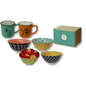 קערת קרמיקה וספל – מתנות לחנוכה