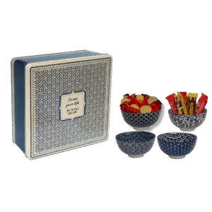 קופסת פח וקעריות – מתנות לחנוכה