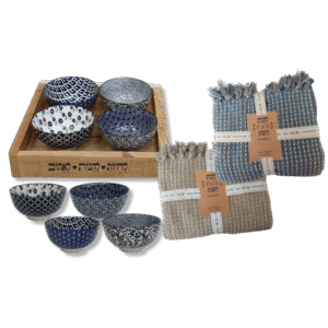 שמיכה עם 4 קעריות – מתנות לעובדים