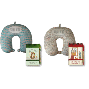 כרית צוואר ופנקס – מתנה לאישה