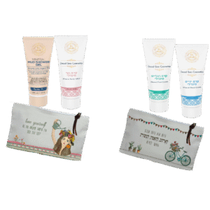 ערכת טיפוח כפולה עם נרתיק יוקרתי