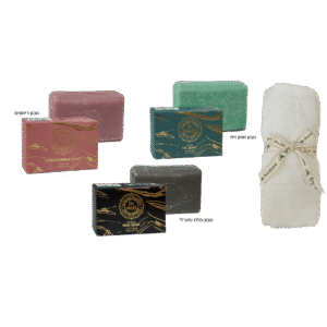 סבון פנים טבעי ומגבת רכה