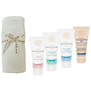 סט טיפוח כפול עם מגבת גוף