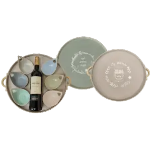 שי לראש השנה מגש קעריות ויין משובח