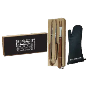 סט כלים לברביקיו וכפפה -מתנות לראש השנה