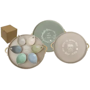 מתנה לר"ה - מגש וקעריות חגיגיות